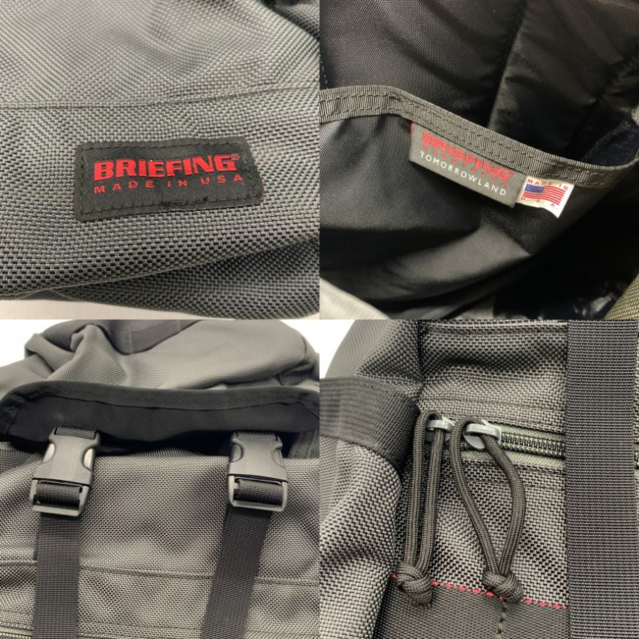 ブリーフィング トゥモローランド別注 バックパック NEO FLAP PACK グレー ナイロン USA製 BRIEFING【AFE11】