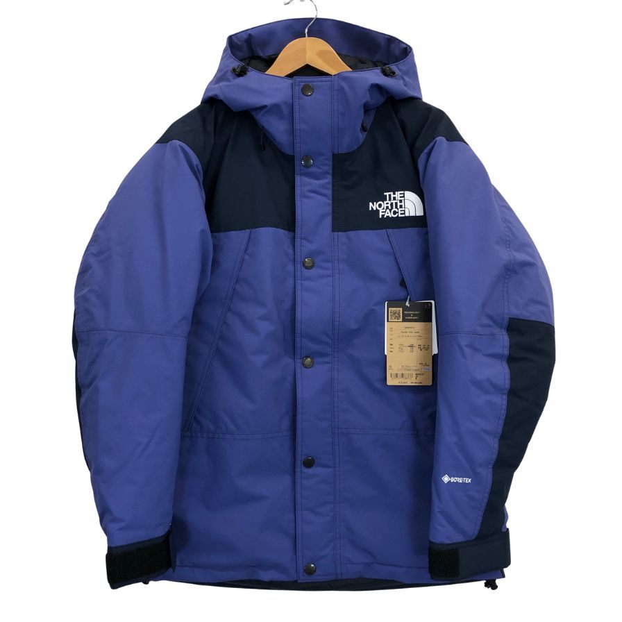 新品同様◆ザ ノースフェイス マウンテンダウンジャケット ND92237 ユニセックス アーバンネイビー×ケイブブルー サイズM THE NORTH FACE 【AFA17】