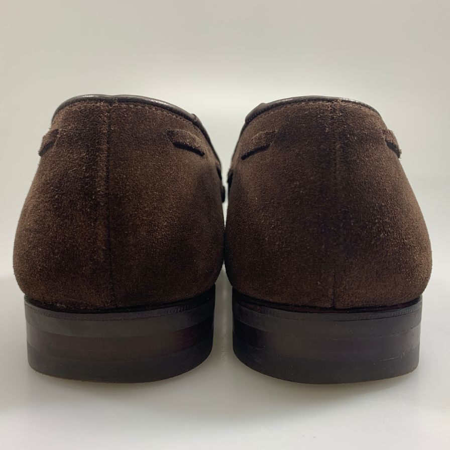 クロケット＆ジョーンズ タッセルローファー ビームスF別注 アルダニー スエード ブラウン サイズUK8E メンズ Crockett & Jones 約27.0cm【AFC36】