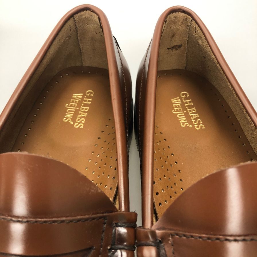 ジーエイチバス ローファー ウィージャンズ ラーソン モカ サイズ8 メンズ ブラウン系 G.H.Bass&Co. WEEJUNS LARSON ローファー 約26.0cm【LA】【中古】
