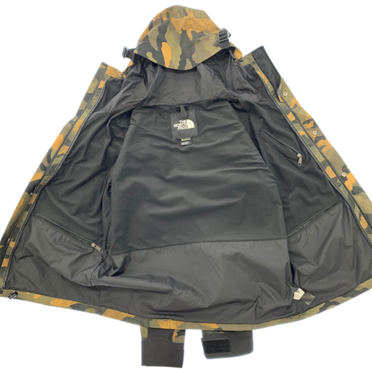 美品◆ザ ノースフェイス マウンテンジャケット 1990 ゴアテックス NF0A3XEJ USライン サイズM カーキ系 カモ柄 THE NORTH FACE メンズ【AFA3】