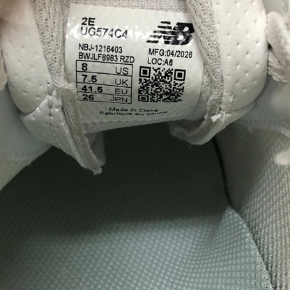 ニューバランス ゴルフ シューズ 574 スパイクレス ホワイト サイズ26cm メンズ New Balance 約26.0cm【AFD12】