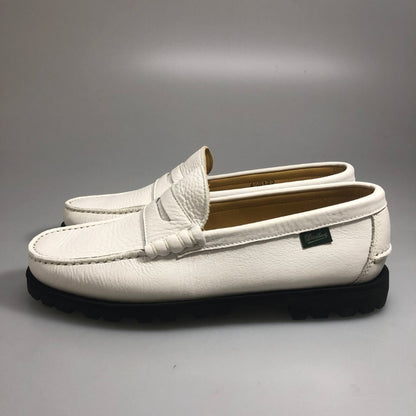 パラブーツ コロー ローファー  メンズ ホワイト グレインレザー サイズUK6.5 Paraboot 約25.5cm【AFD3】