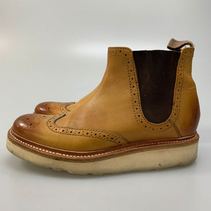 グレンソン チェルシーブーツ サイドゴア ベージュ系 メンズ サイズ5 GRENSON ブーツ 約24.0cm【LA】【中古】