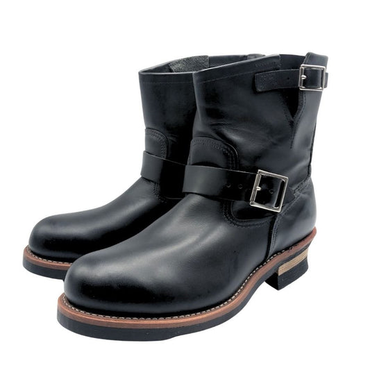 レッドウイング エンジニアブーツ レザー ハイカット  2976 メンズ サイズ9D ブラック RED WING 約27.5cm【AFC33】