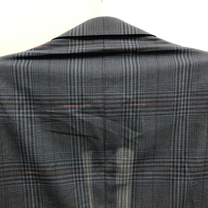 美品◆バーバリー 2B テーラードジャケット 90年代 旧タグ チェック ネイビー メンズ サイズ170AB5 Burberry 【AFF22】