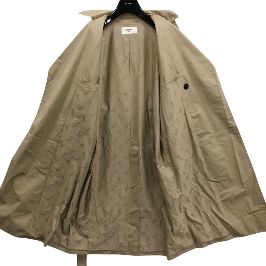 中古◆セリーヌ バイエディスリマン トレンチコート ベージュ レディース サイズ36  CELINE by HediSlimane 【AFA11】
