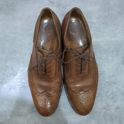 サンクリスピン レザーシューズ ウイングチップ 2324 カーフ ブラウン メンズ サイズUK7.5 SAINT CRISPIN'S ビジネスシューズ 約26.0cm【LA】【中古】