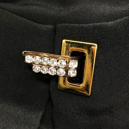 美品◆ヴィア デッレ ペルレ ノースリーブシャツ レディース ブラック スパンコール サイズ42 VIADELLEPERLE VDP COLLECTION 【AFB46】