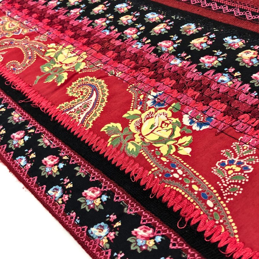 美品◆クリスチャンディオール ノースリーブトップス ブティック ジョンガリアーノ期  刺繍  レディース ブラック サイズ2  Christian Dior 【AFB11】