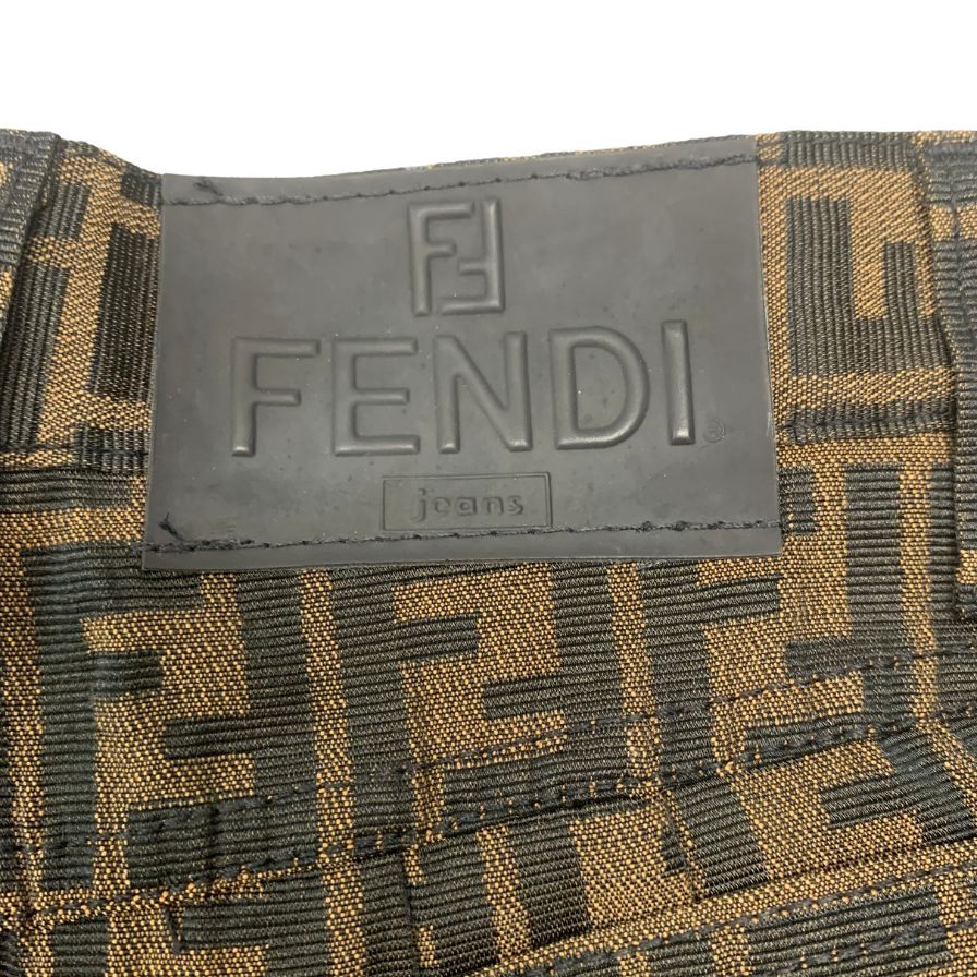 新品同様◆フェンディ デニムパンツ ジーンズ ズッカ柄 レディース サイズ29インチ 020589 総柄 FENDI JEANS 【AFB46】