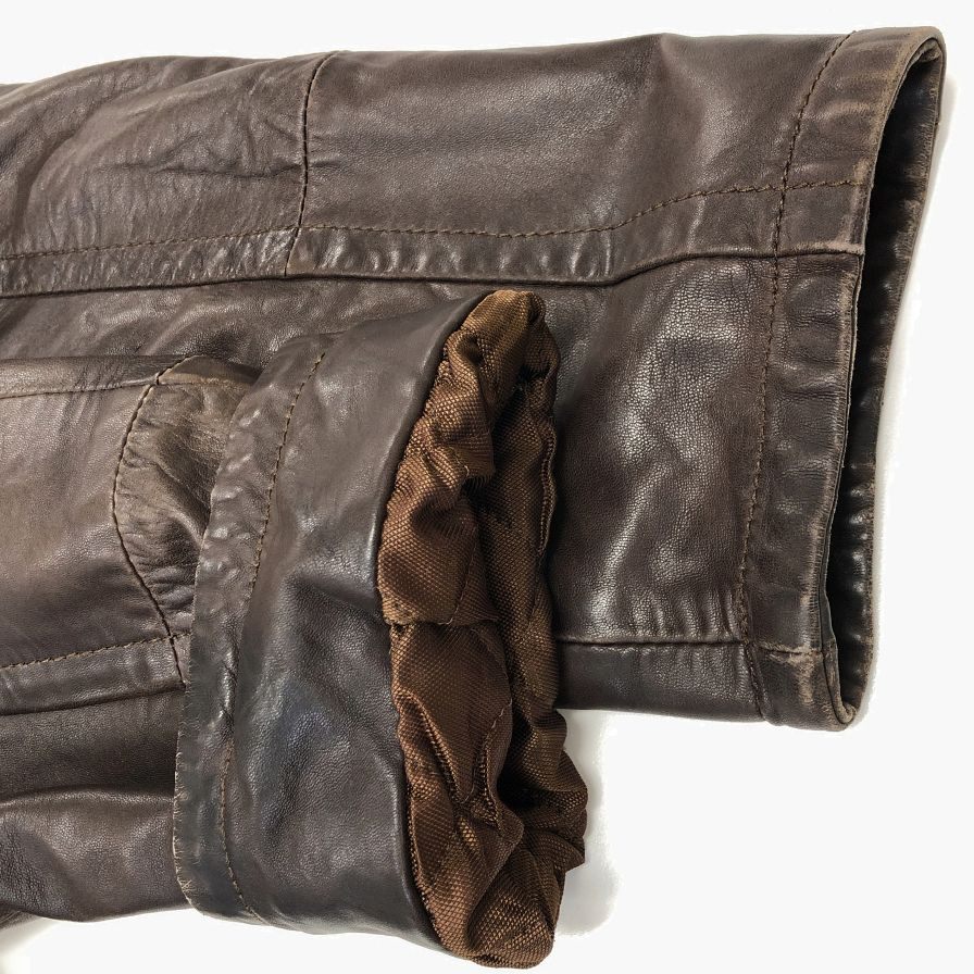 中古■ゲロム レザージャケット メンズ ブラウン サイズXL GEROME 【AFA7】