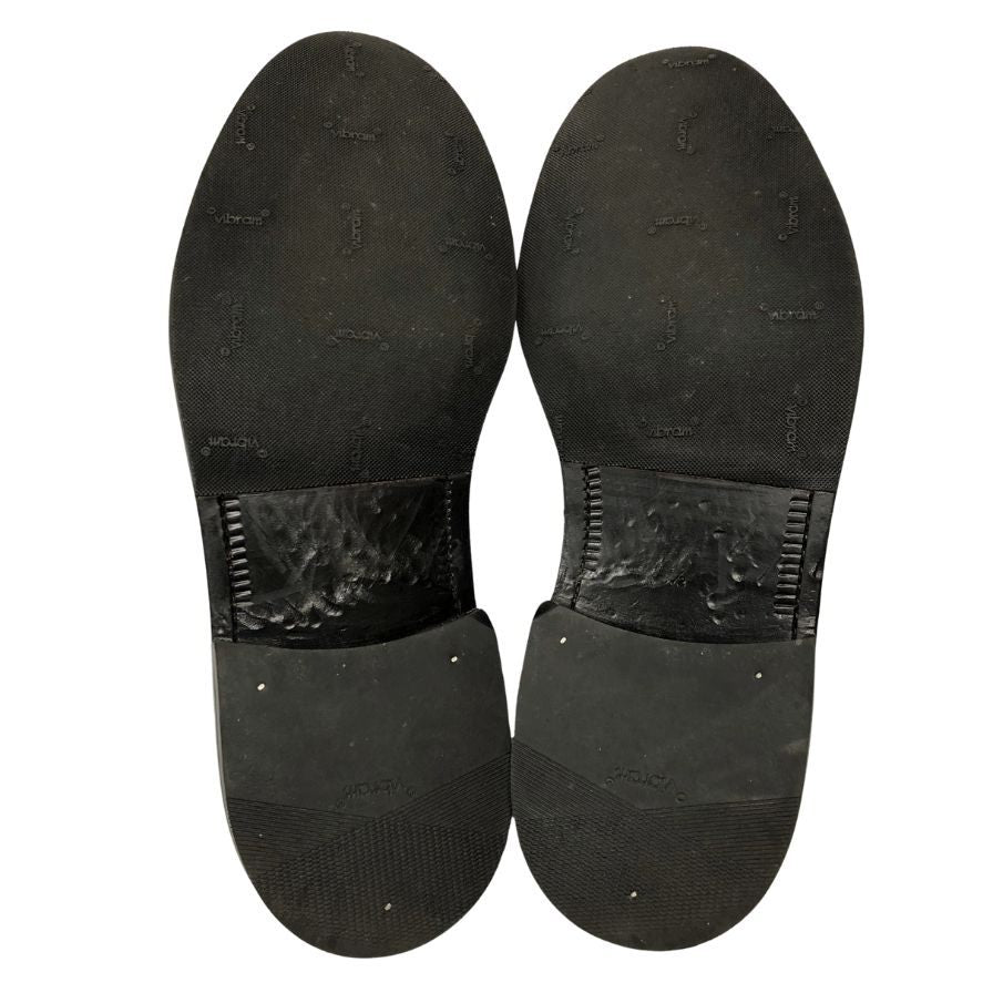 エヴィス 山根靴店 レザーシューズ スリッポン  2021 サイズ8.5 メンズ レッド EVISU YAMANE SHOES 約26.5cm【AFC44】