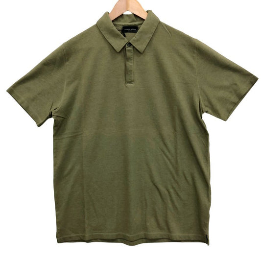 美品◆ロベルトコリーナ ポロシャツ オリーブ コットン サイズ50 メンズ roberto collina 【AFB9】
