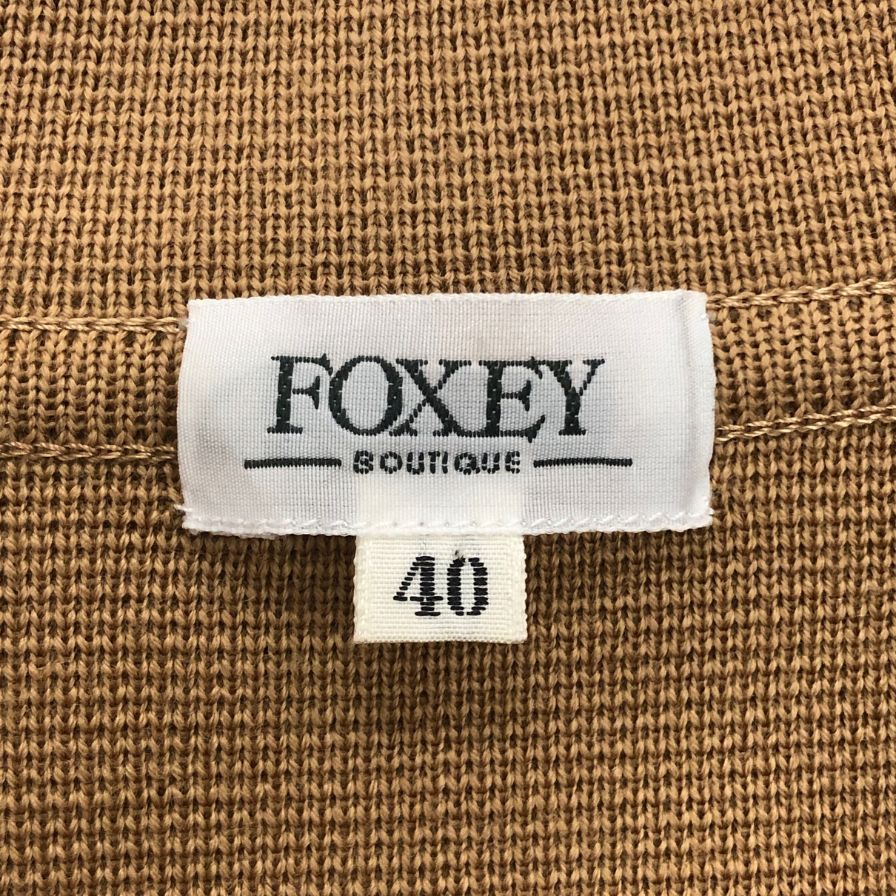 美品◆フォクシー ブティック ジャケット ウール ニット ダブル ブレスト 15753 レディース サイズ40 FOXEY BOUTIQUE 【AFB10】