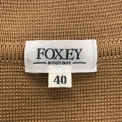 美品◆フォクシー ブティック ジャケット ウール ニット ダブル ブレスト 15753 レディース サイズ40 FOXEY BOUTIQUE 【AFB10】