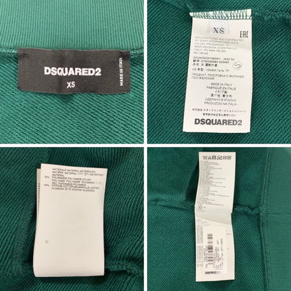 美品◆ディースクエアード 22AW ジップパーカー グリーン レディース サイズXS DSQUARED2 【AFB13】