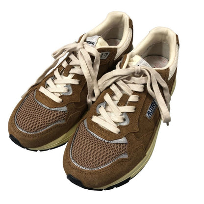 オートリー ローカットスニーカー ハイパーウェイ スエード ブラウン ユニセックス サイズ40 AUTRY HYPERWAY 約25.5cm【YB3】