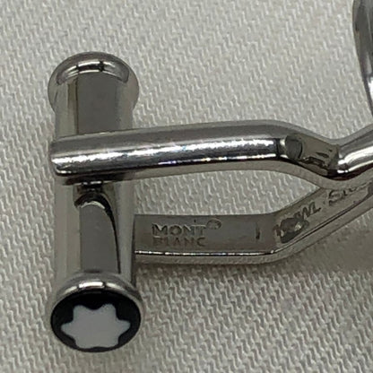 モンブラン カフリンクス 作家シリーズ ヨハン ヴォルフガング フォン ゲーテ シルバー×ブルー MB134674 Montblanc【AFI10】【中古】