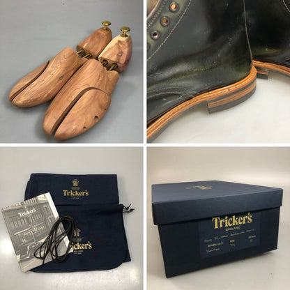 トリッカーズ マウズリー 8123 メンズ サイズ 7ハーフ ダークグリーン Tricker’ｓ ビジネスシューズ 約25.5cm【LA】【中古】