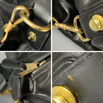 コーチ ボストンバッグ レザー ブラック メンズ COACH【AFE3】