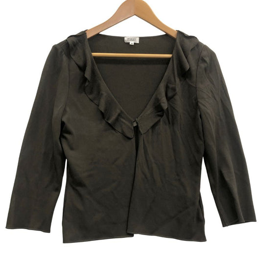 美品◆フォクシーブティック ボレロカーディガン ダークブラウン サイズ40 23544-ANMA141-2 FOXEY BOUTIQUE 【AFB11】