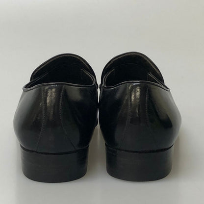 クリスチャンディオール レザー  ローファー ブラック メンズ 日本製 サイズ 39 Christian Dior 約24.5cm【AFD7】