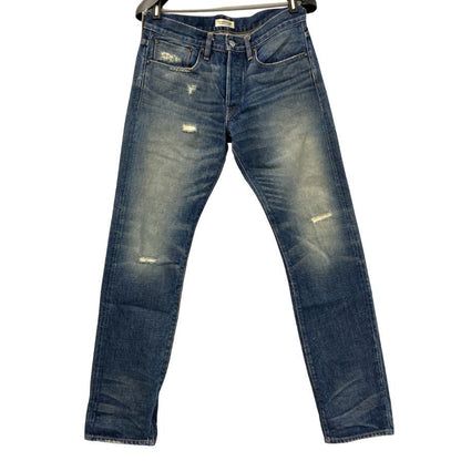 ロン ハーマン デニム パンツ ダメージ加工 USA製 セルビッジ 青耳 メンズ サイズ31 インディゴ Ron Herman Denim 【AFB12】