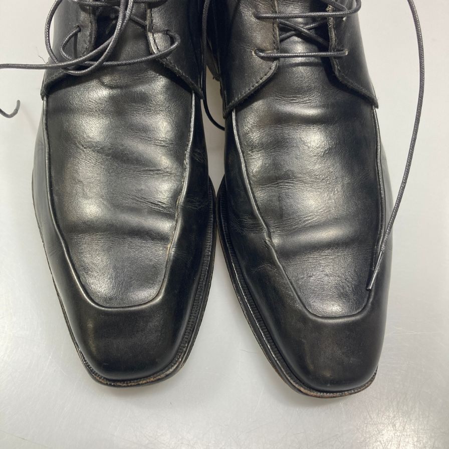 バーニーズニューヨーク ブーツ Uチップ ブラック メンズ サイズ40 BARNEYS NEW YORK 約25.0cm【AFC47】