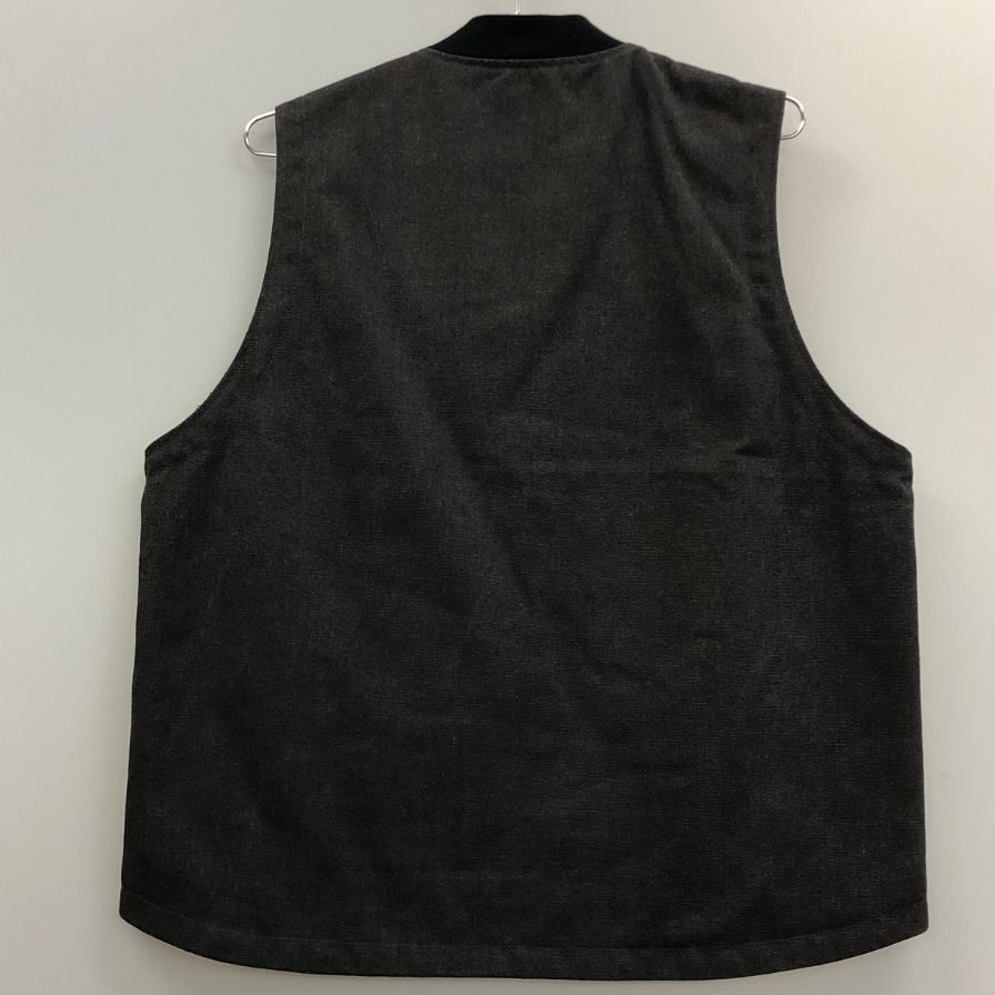 美品◆バーンズアウトフィッターズ ベスト ダックベスト リバーシブル メンズ サイズM グレー ブラック系 BARNS OUT FITTERS 【AFB28】