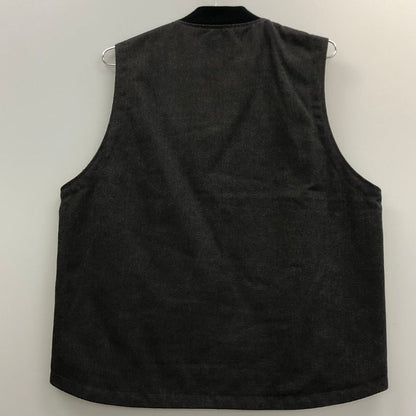 美品◆バーンズアウトフィッターズ ベスト ダックベスト リバーシブル メンズ サイズM グレー ブラック系 BARNS OUT FITTERS 【AFB28】
