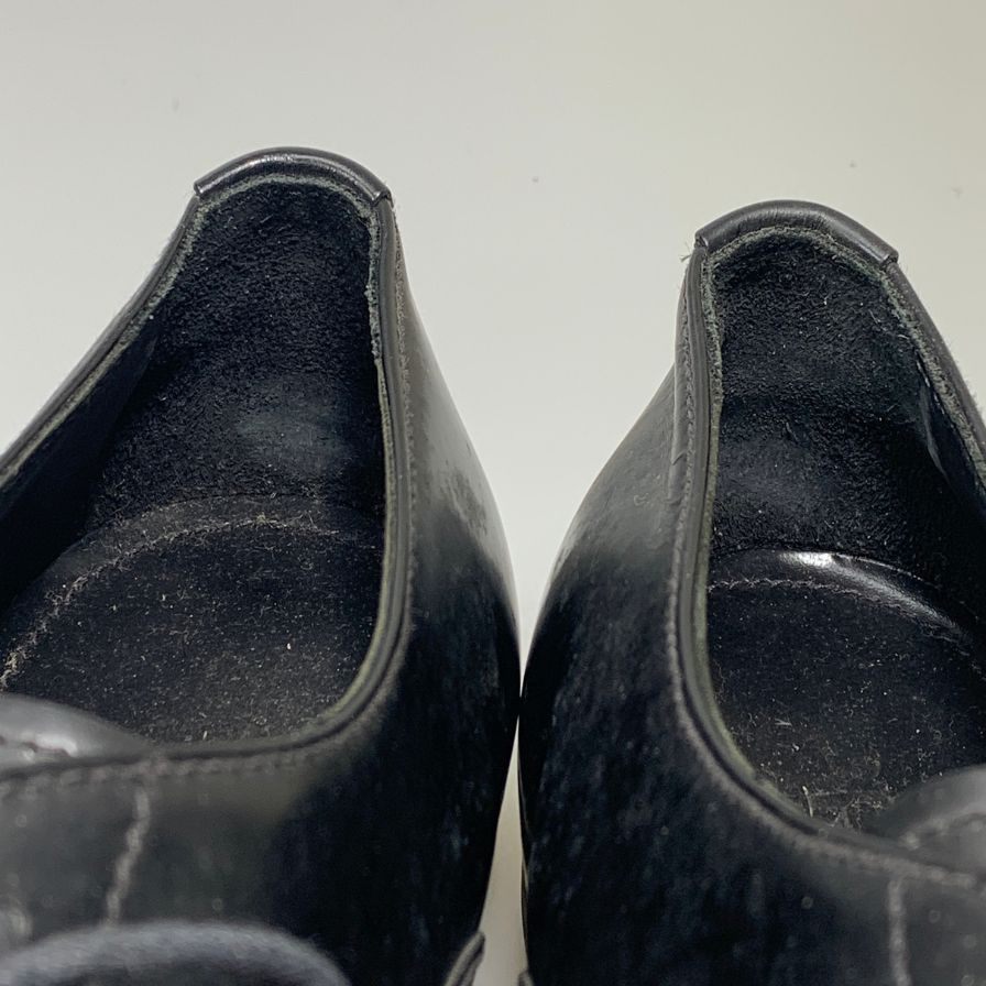 プラダ カーフ レザーシューズ 2EE 190 メンズ サイズ6.5 ブラック PRADA 約25.5cm【AFD6】