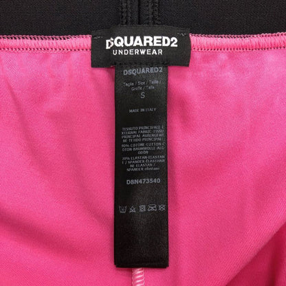 ディースクエアード レギンス スパッツ 裾ロゴ レディース サイズS ピンク DSQUARED2 【AFB25】