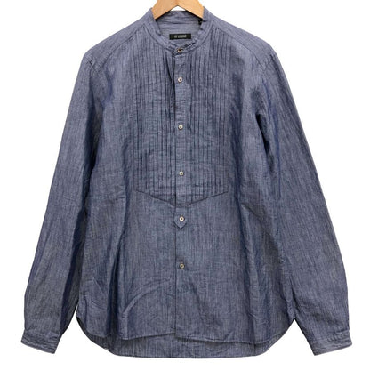 美品◆ユナイテッドアローズ シャンブレー  長袖シャツ ブルー  レディース サイズ39  UNITED ARROWS 【AFB29】