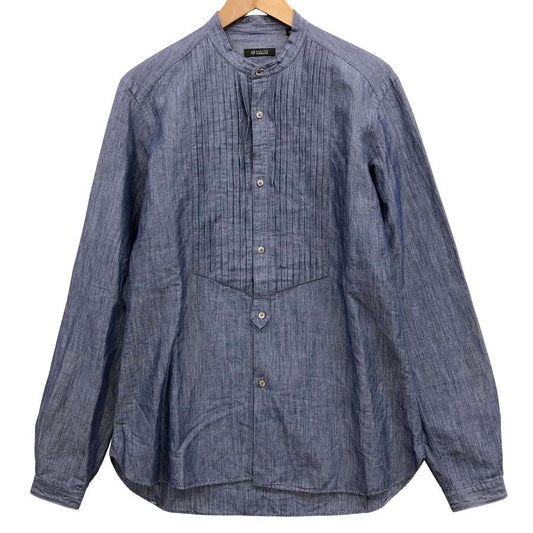 美品◆ユナイテッドアローズ シャンブレー  長袖シャツ ブルー  レディース サイズ39  UNITED ARROWS 【AFB29】
