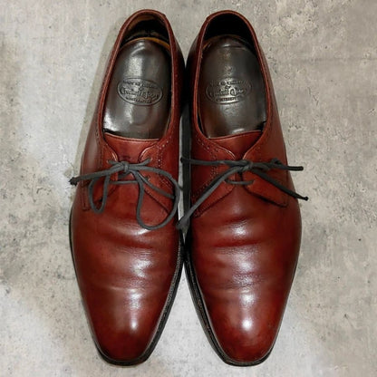 クロケット＆ジョーンズ シャドウェル プレーントゥ Ｖフロント バーガンディ サイズUK7.5D メンズ CROCKETT&JONES ビジネスシューズ 約26.0cm【LA】【中古】