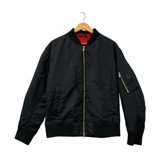 美品◆ヒューゴボス ボンバージャケット ブラック ナイロン メンズ サイズIT50 HUGO BOSS 【AFB19】