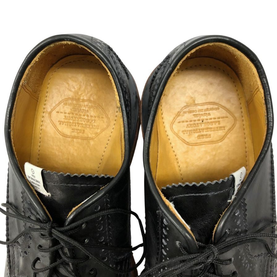 ビズビム レザーシューズ ウイングチップ サイズ9 ネイビー visvim 約27.0cm【AFC9】