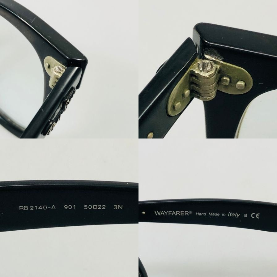 レイバン サングラス WAYFARER RB2140-A 901 50□22 メンズ ブラック Ray-Ban【AFI18-2】