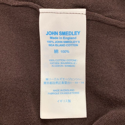 ジョンスメドレー ニットシャツ ブラウン サイズL メンズ JOHN SMEDLEY【LA】