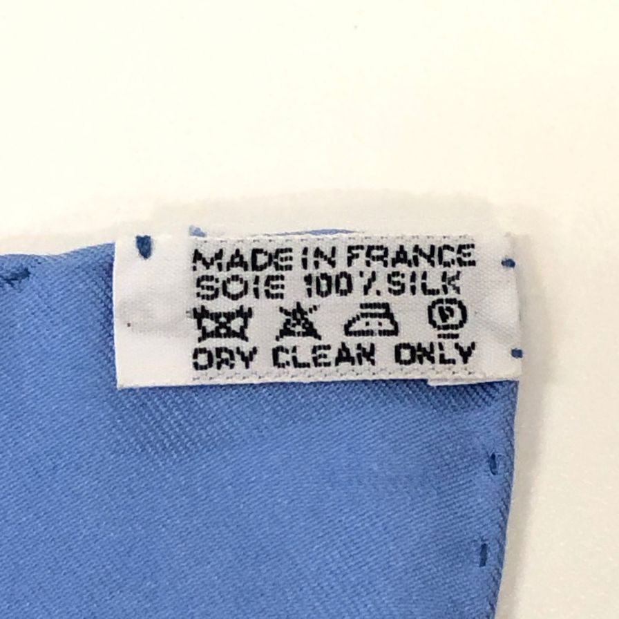 エルメス カレ90 Capucines Blue 金蓮花 スカーフ ブルー HERMES【AFI27】