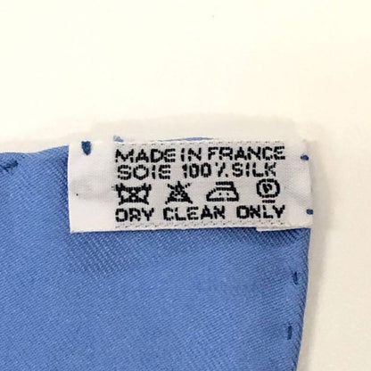 エルメス カレ90 Capucines Blue 金蓮花 スカーフ ブルー HERMES【AFI27】