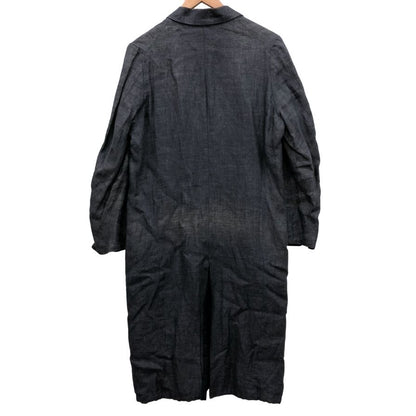 美品◆サンシー リバーシブルコート リネン グレー×ブラック メンズ サイズ1 SUNSEA 【AFB25】