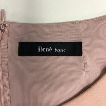 美品◆ルネベーシック ノースリーブ ワンピース レディース ピンク サイズ32 Rene basic 【AFA13】