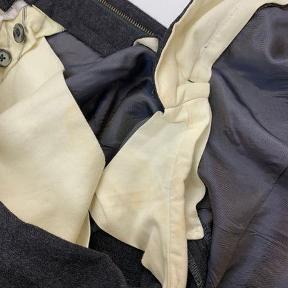 ジーティーアー COMFORT コンフォート スラックス テーパード ウール メンズ サイズ46 ダークグレー IL PANTALONE GTA 【AFB42】
