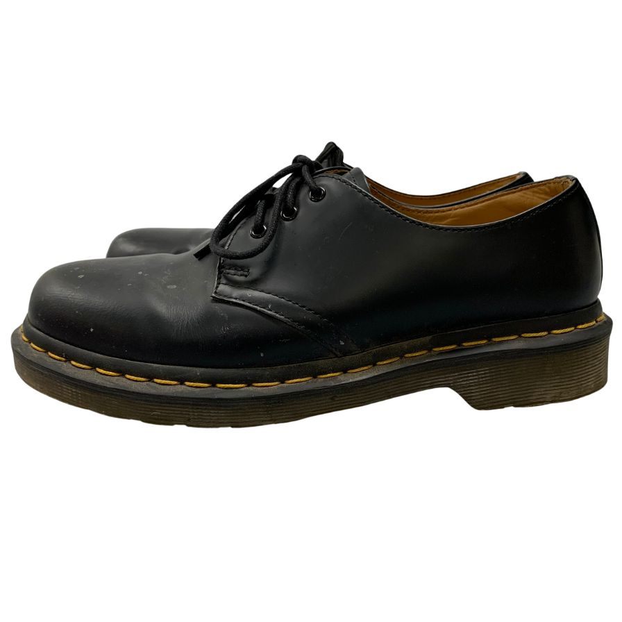 中古◆ドクターマーチン レザーシューズ 3ホール プレーントゥ 1461 メンズ サイズUK6 ブラック Dr.Martens 約24.5cm【AFC34】