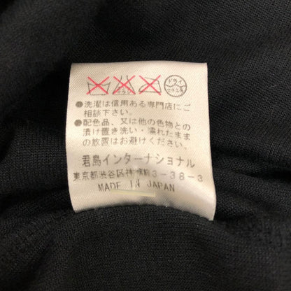 美品◆フェリーチェトワコ 君島十和子 ノースリーブ 膝下ワンピース 綿素材 38サイズ ダークネイビー FELICE TOWAKO 【AFB13】