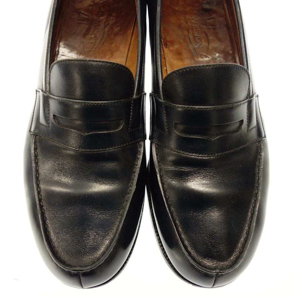 二手 ◆JM Weston 皮鞋 Signature Loafers 180 男士海军蓝尺码 4.5D JMWESTON [AFC41] 