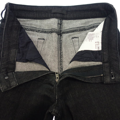 Good Condition◆Prada Denim Pants Tapered Black Size 26S Women's PRADA [AFB37] 