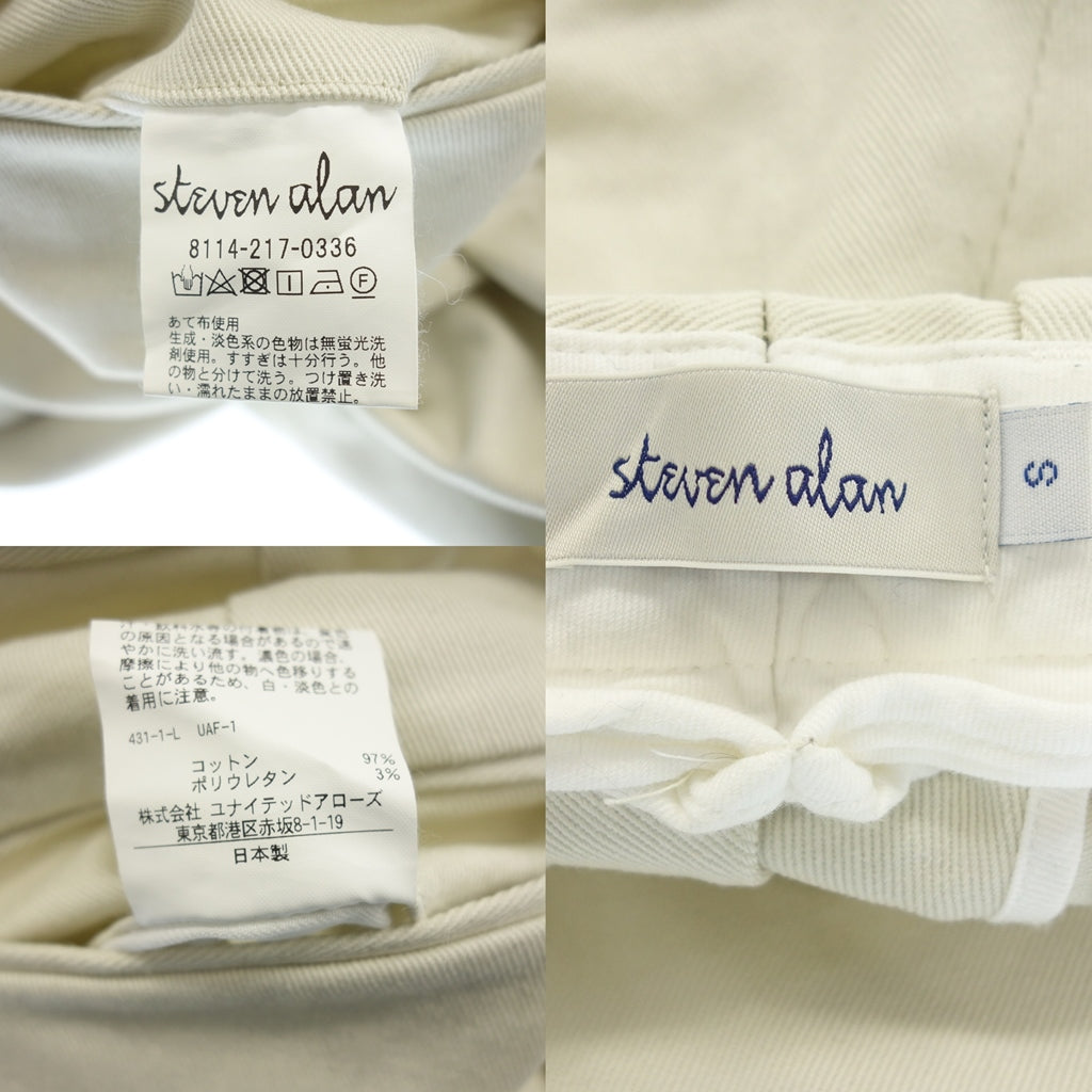 Good condition ◆Stephen Alan slacks cotton men's white S STEAVEN ALAN [AFB37] 